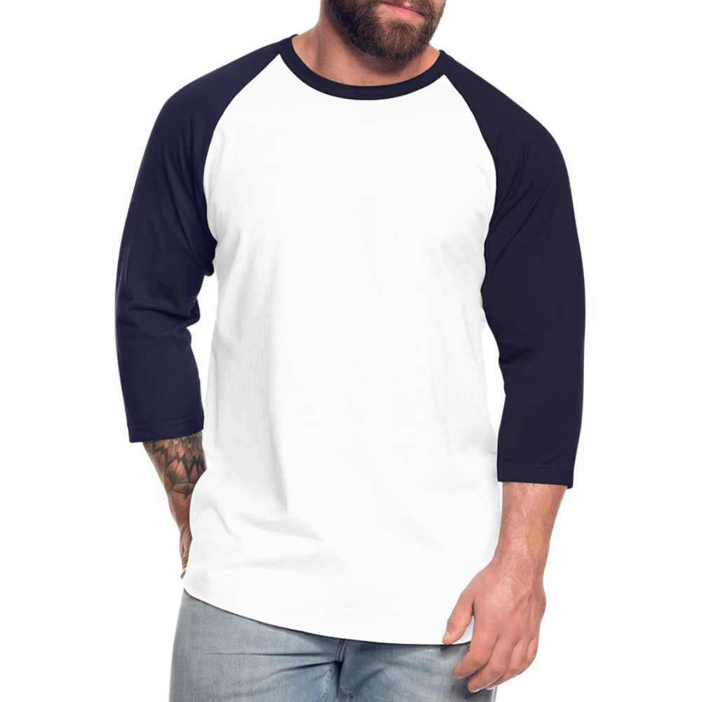 Baseball T-Shirt– Timeless Style & Comfort - white/navy