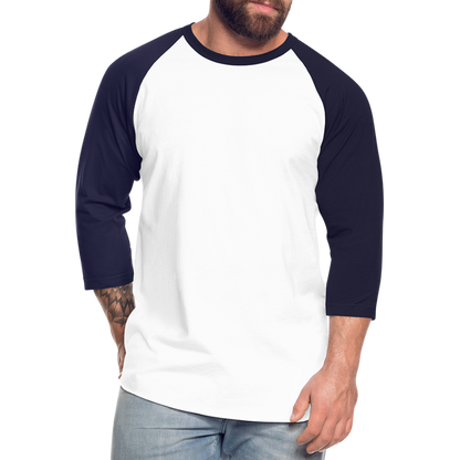 Baseball T-Shirt– Timeless Style & Comfort - white/navy