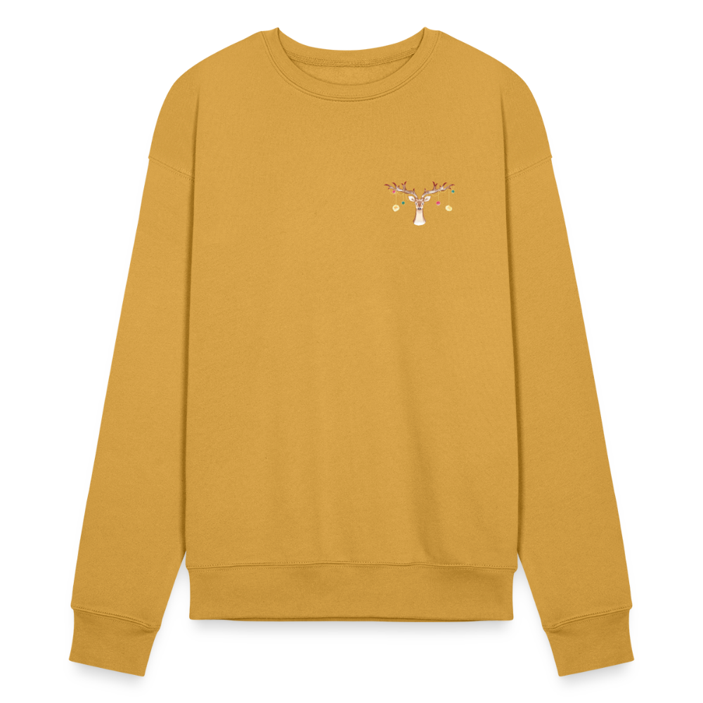 Reindeer with Decorative Hanging Ornaments | Bella + Canvas Unisex Sweatshirt - heather mustard