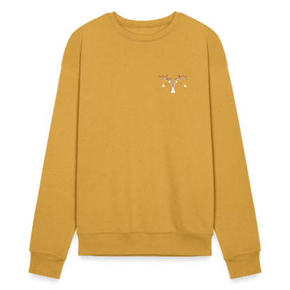 Reindeer with Decorative Hanging Ornaments | Bella + Canvas Unisex Sweatshirt - heather mustard