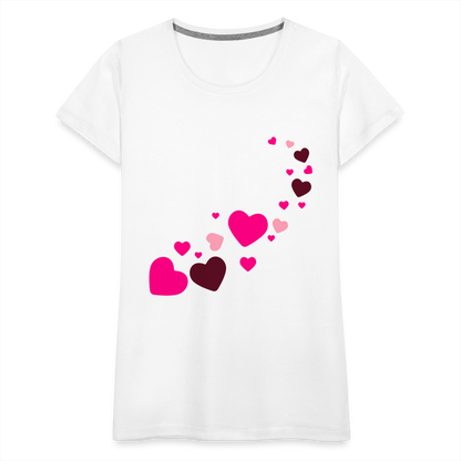 Magic Hearts | Women’s Premium T-Shirt - white