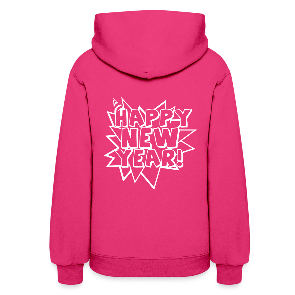 Happy New Year Women's Hoodie | Women's Hoodie - fuchsia