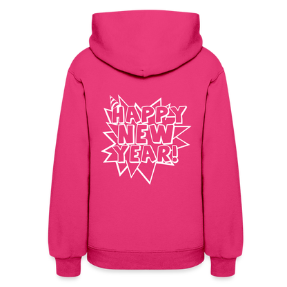 Happy New Year Women's Hoodie | Women's Hoodie - fuchsia