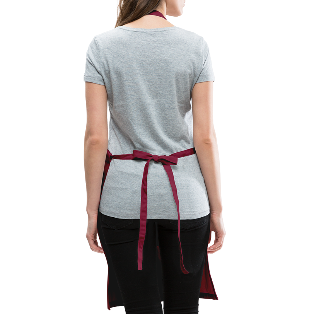 Happy Thanksgiving Apron | Adjustable Apron - burgundy