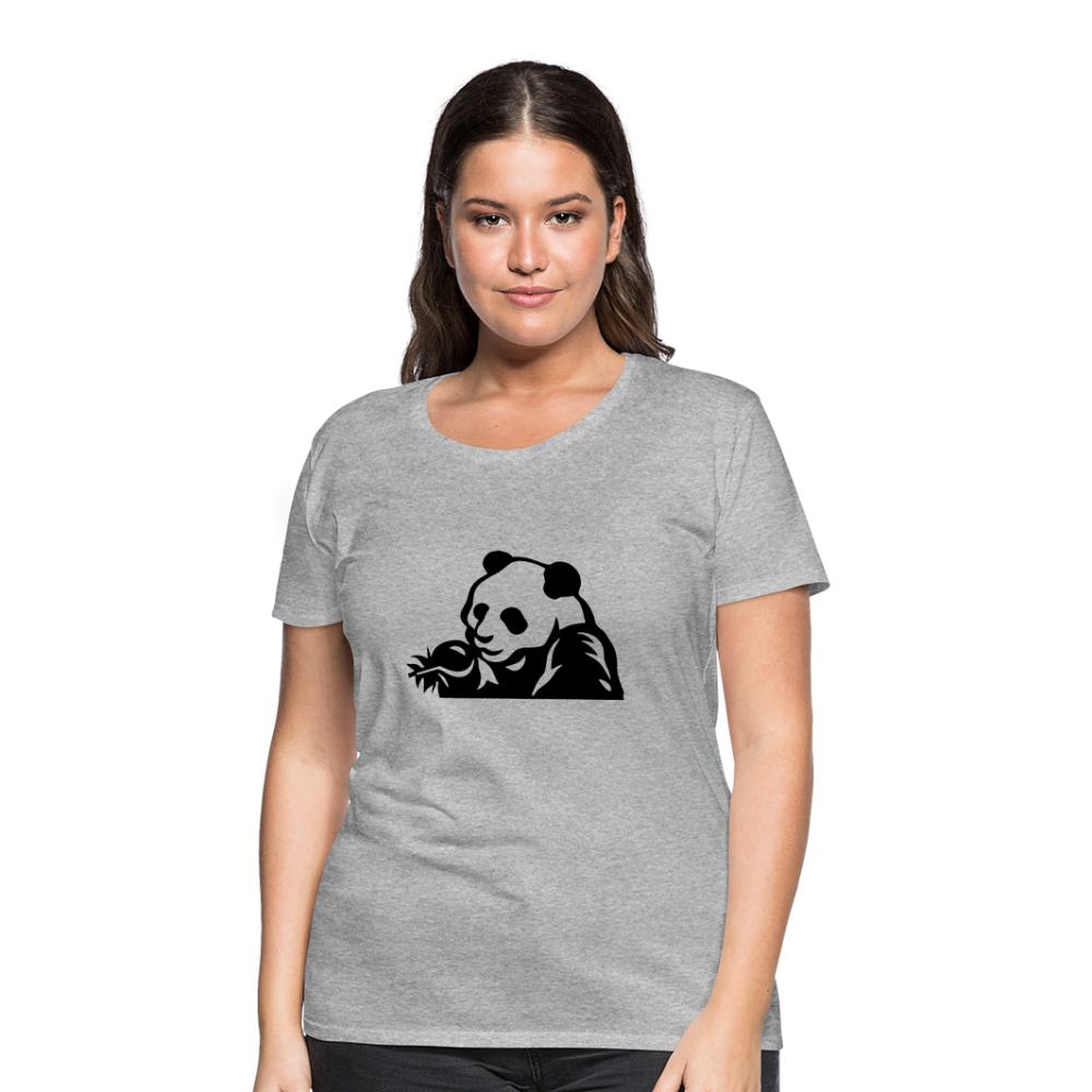 Panda Design T-Shirts for Women | Women’s Premium T-Shirt - heather gray