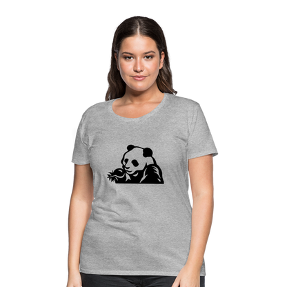 Panda Design T-Shirts for Women | Women’s Premium T-Shirt - heather gray