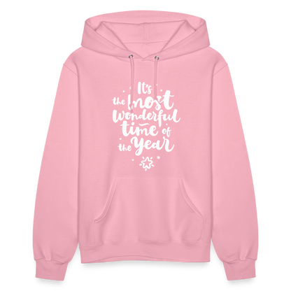 Christmas Hoodies for Her | It's the most wonderful time of the Year |Women's Hoodie - classic pink