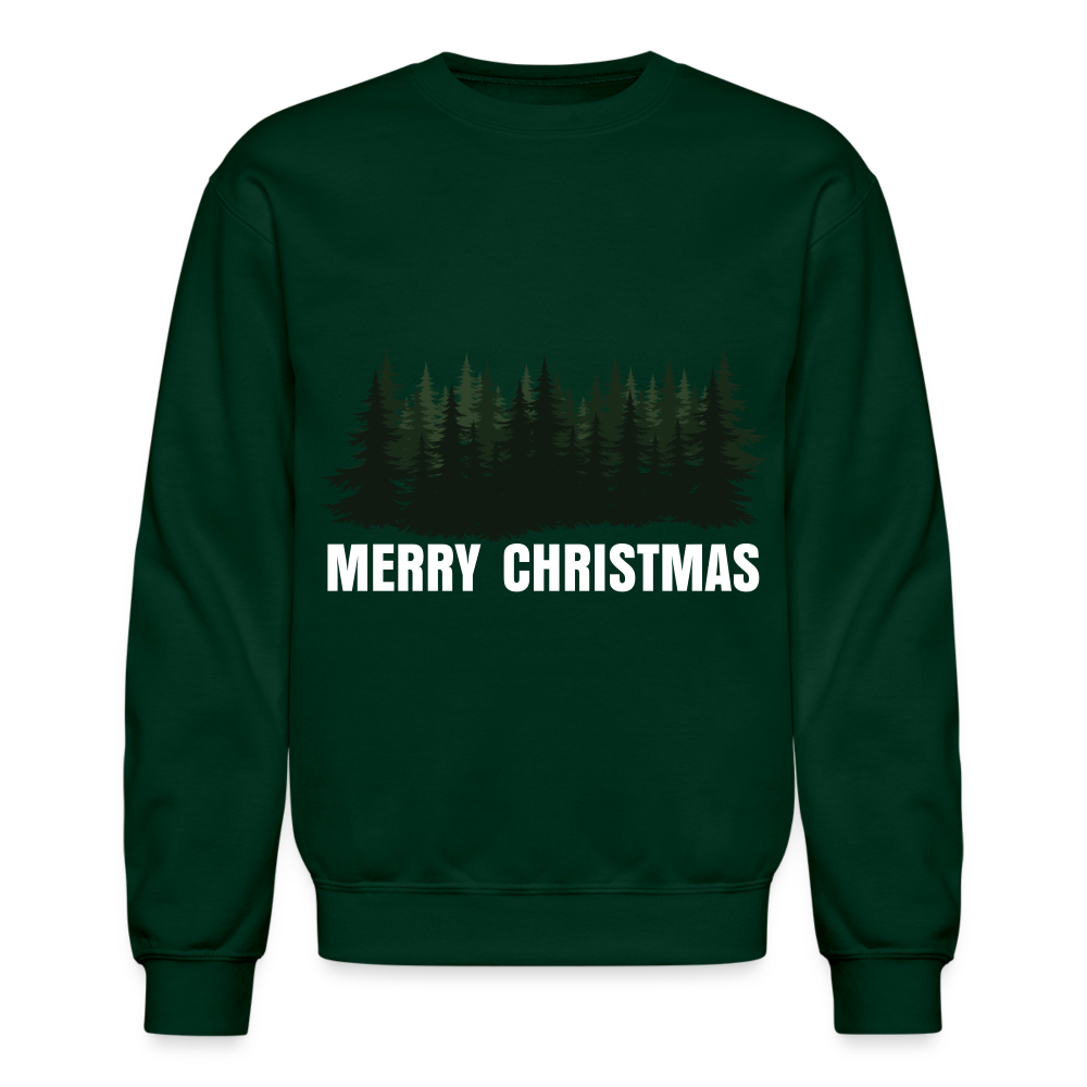 Merry Christmas Sweatshirt for Women | Merry Christmas Sweatshirt for Men | Crewneck Sweatshirt - forest green