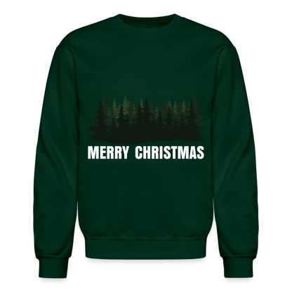 Merry Christmas Sweatshirt for Women | Merry Christmas Sweatshirt for Men | Crewneck Sweatshirt - forest green