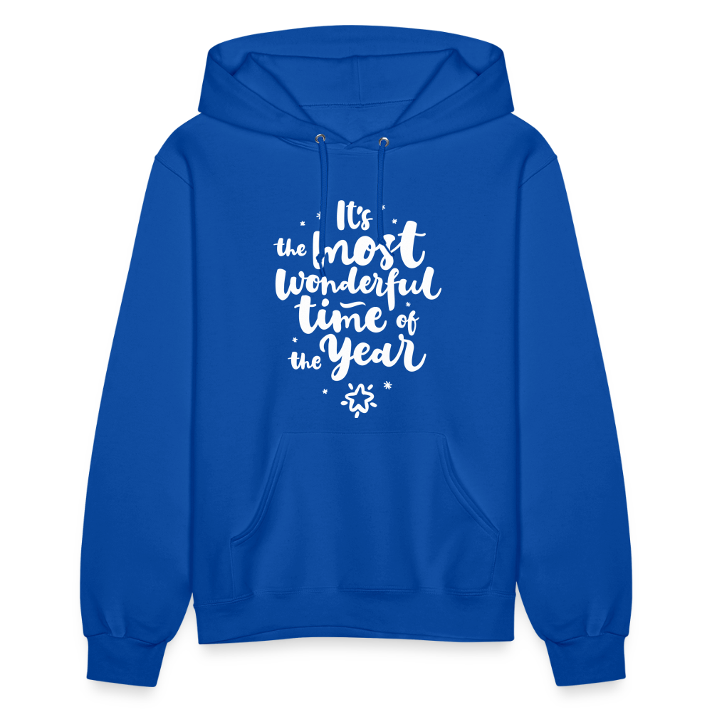 Christmas Hoodies for Her | It's the most wonderful time of the Year |Women's Hoodie - royal blue