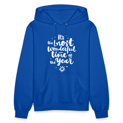 Christmas Hoodies for Her | It's the most wonderful time of the Year |Women's Hoodie - royal blue