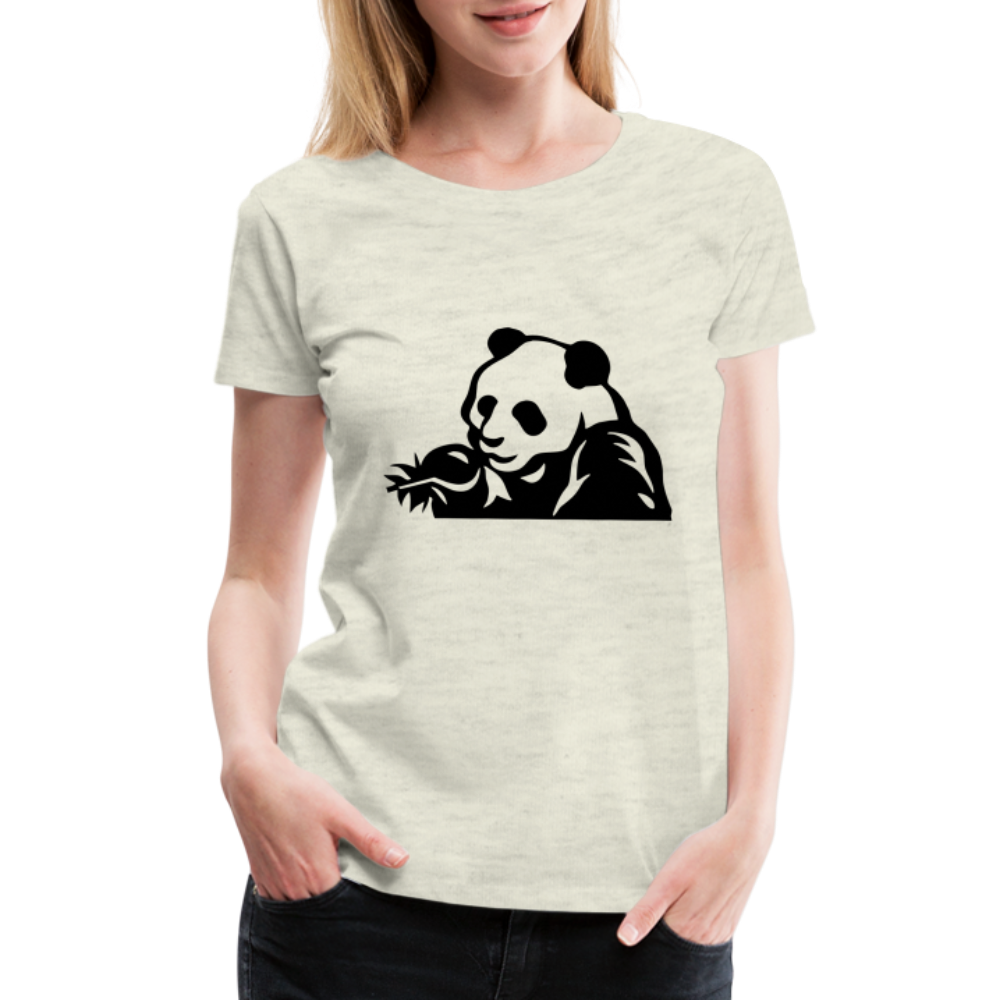 Panda Design T-Shirts for Women | Women’s Premium T-Shirt - heather oatmeal