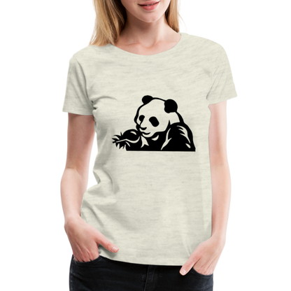 Panda Design T-Shirts for Women | Women’s Premium T-Shirt - heather oatmeal