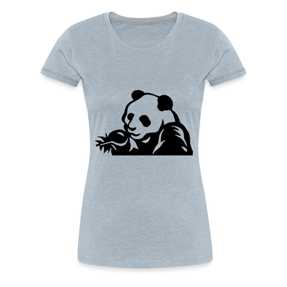 Panda Design T-Shirts for Women | Women’s Premium T-Shirt - heather ice blue