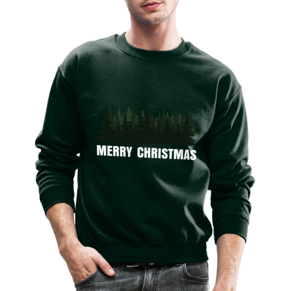 Merry Christmas Sweatshirt for Women | Merry Christmas Sweatshirt for Men | Crewneck Sweatshirt - forest green