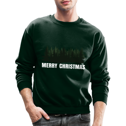 Merry Christmas Sweatshirt for Women | Merry Christmas Sweatshirt for Men | Crewneck Sweatshirt - forest green