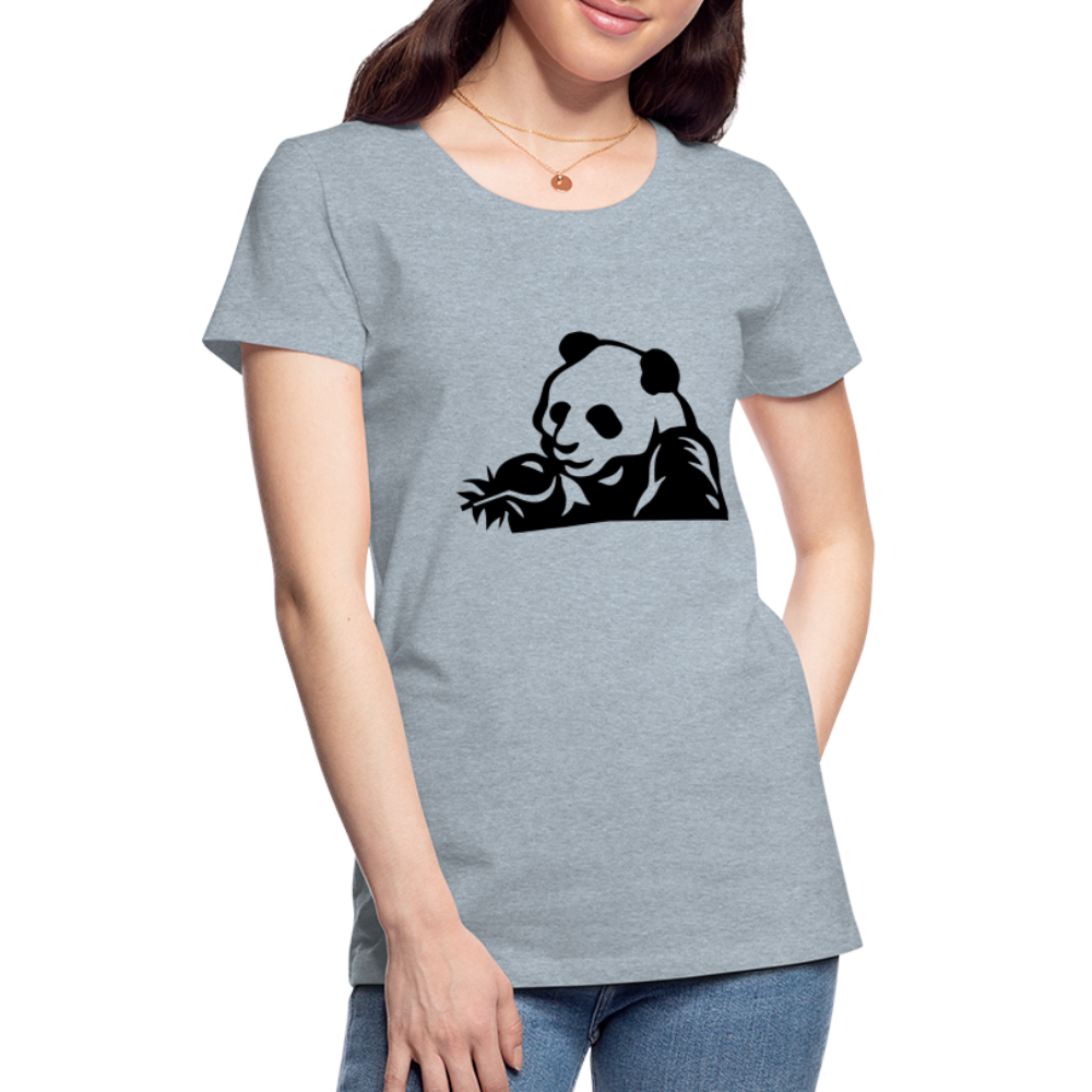 Panda Design T-Shirts for Women | Women’s Premium T-Shirt - heather ice blue