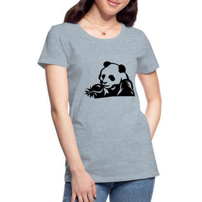 Panda Design T-Shirts for Women | Women’s Premium T-Shirt - heather ice blue