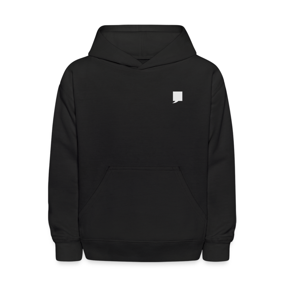 Kids' Hoodie-  "King No. 1" Back Print - black