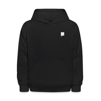 Kids' Hoodie-  "King No. 1" Back Print - black