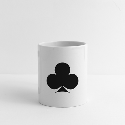 Club Ceramic Cup – Classic Black Design-Coffee/Tea Mug - white