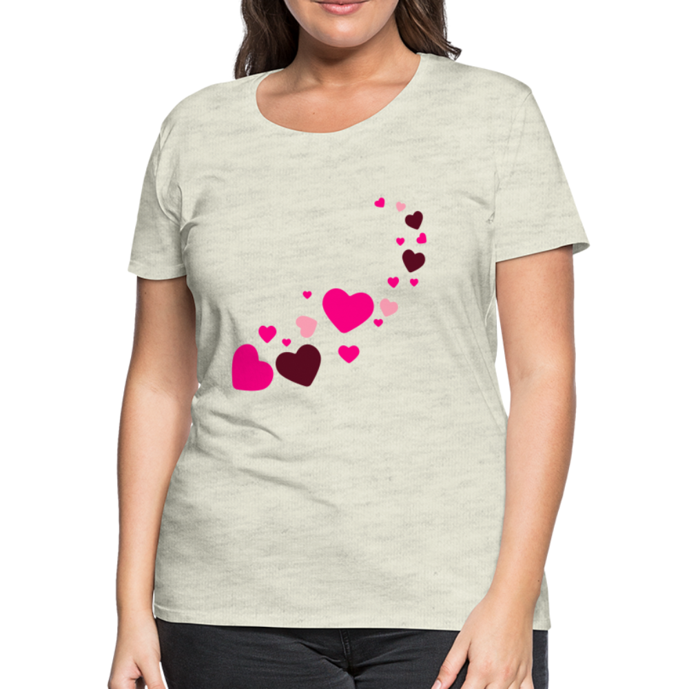 Magic Hearts | Women’s Premium T-Shirt - heather oatmeal