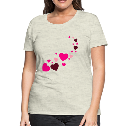 Magic Hearts | Women’s Premium T-Shirt - heather oatmeal