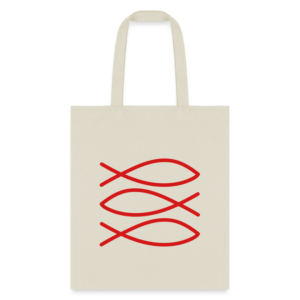 Tote Bag Chic Jesus Fish Symbol Tote Bag – Stylish & Faithful - natural