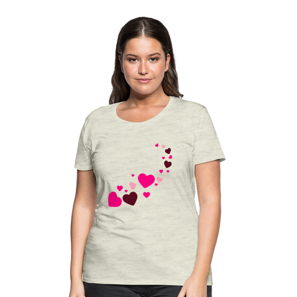 Magic Hearts | Women’s Premium T-Shirt - heather oatmeal