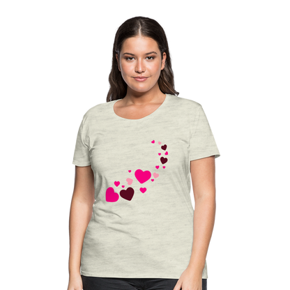 Magic Hearts | Women’s Premium T-Shirt - heather oatmeal