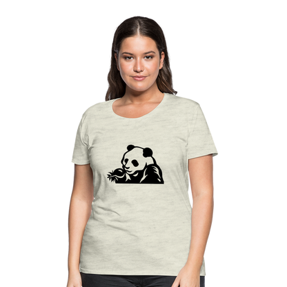 Panda Design T-Shirts for Women | Women’s Premium T-Shirt - heather oatmeal