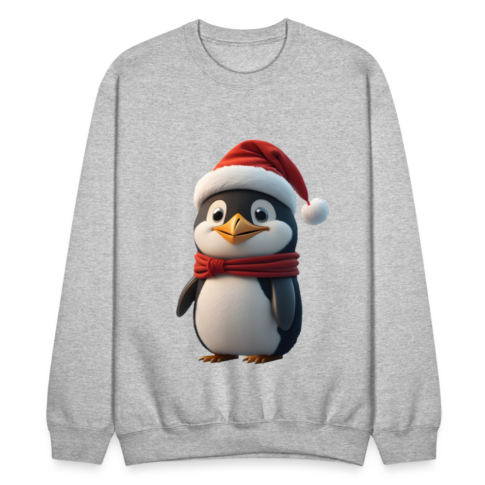 Unisex Crewneck Sweatshirt | Penguim | Chritmas | Holiday - heather gray