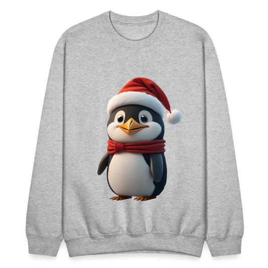 Unisex Crewneck Sweatshirt | Penguim | Chritmas | Holiday - heather gray