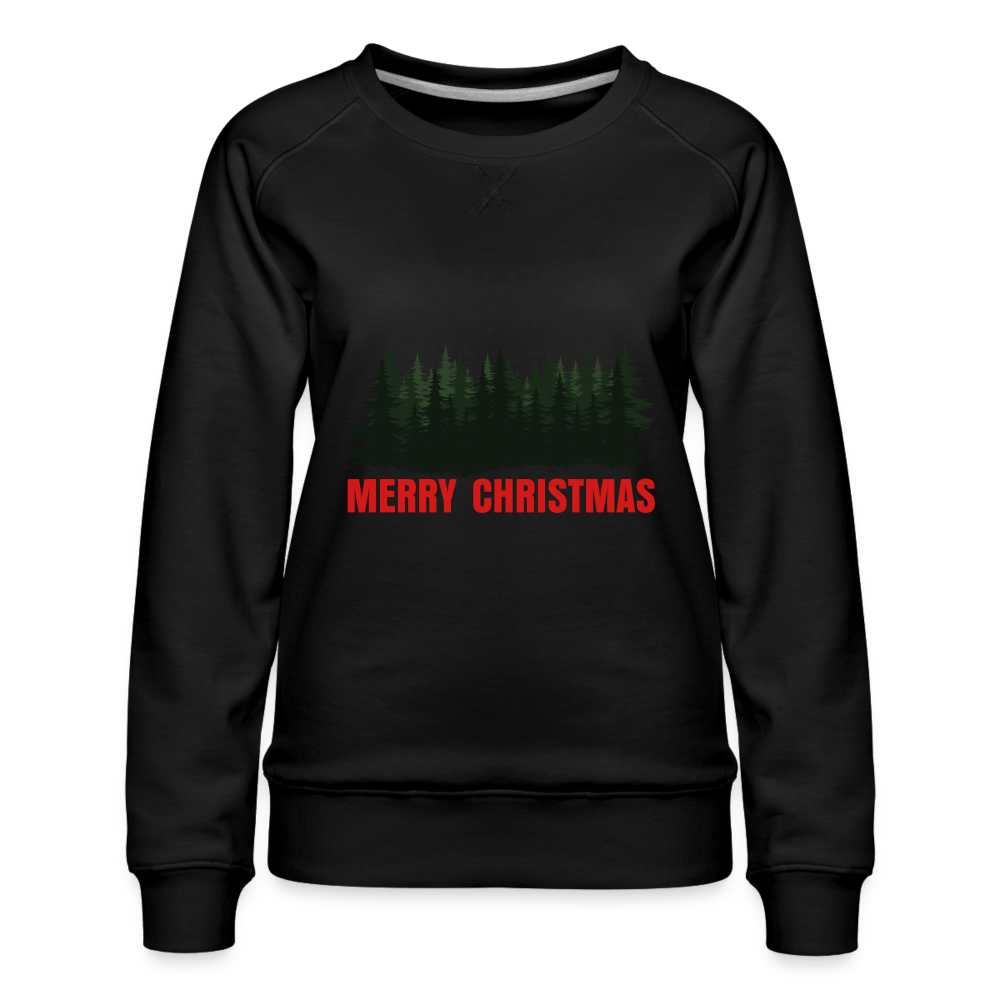 Merry Christmas Women’s Premium Sweatshirt - black