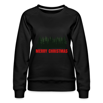 Merry Christmas Women’s Premium Sweatshirt - black