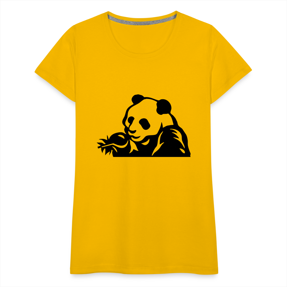 Panda Design T-Shirts for Women | Women’s Premium T-Shirt - sun yellow