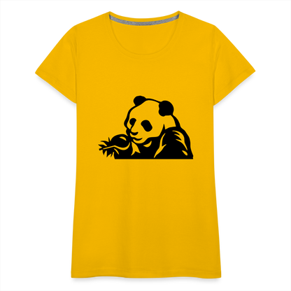 Panda Design T-Shirts for Women | Women’s Premium T-Shirt - sun yellow