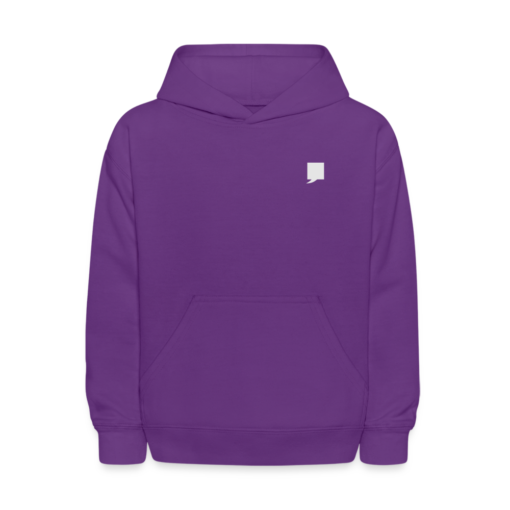 Kids' Hoodie-  "King No. 1" Back Print - purple