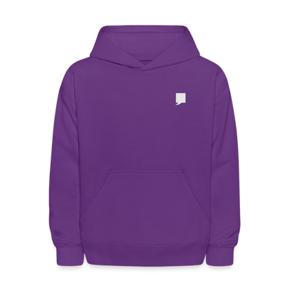 Kids' Hoodie-  "King No. 1" Back Print - purple