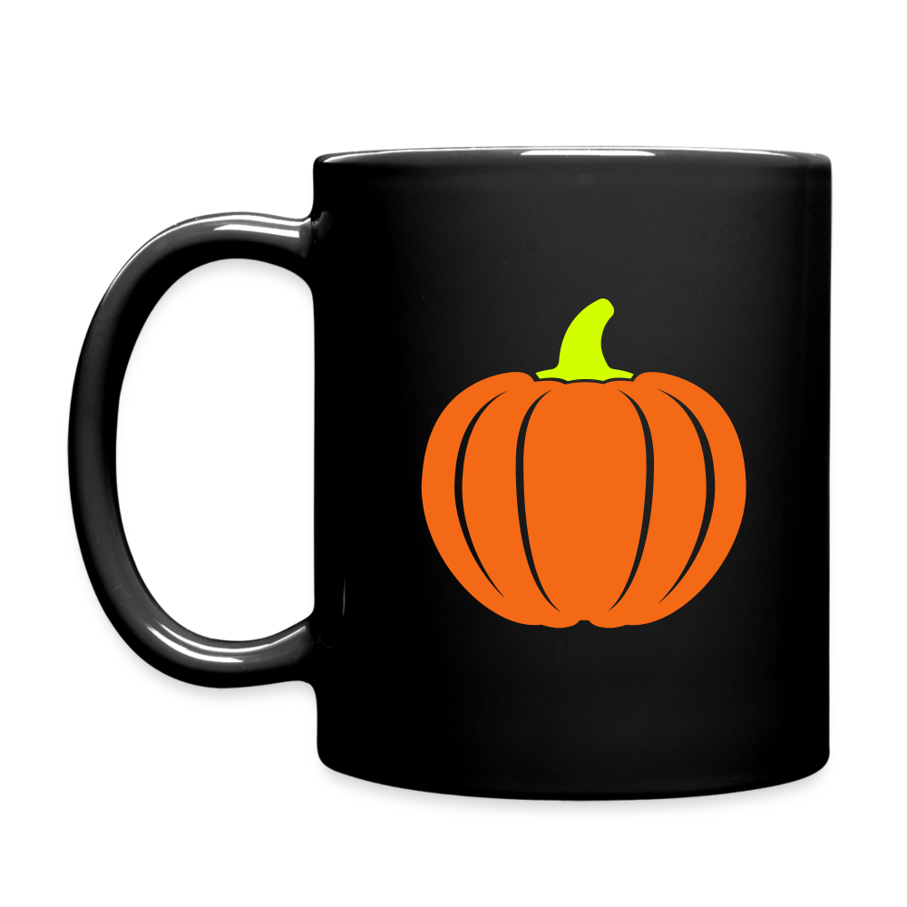 Thanksgiving pumpkin black Full Color Mug - black