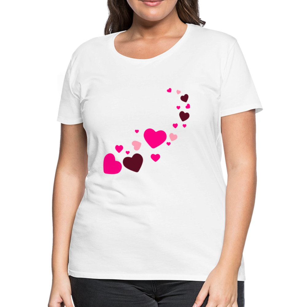 Magic Hearts | Women’s Premium T-Shirt - white