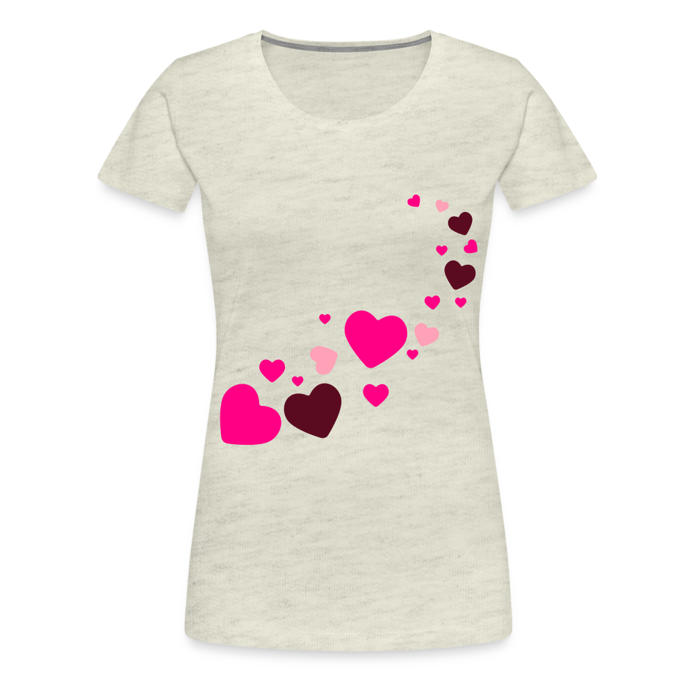 Magic Hearts | Women’s Premium T-Shirt - heather oatmeal