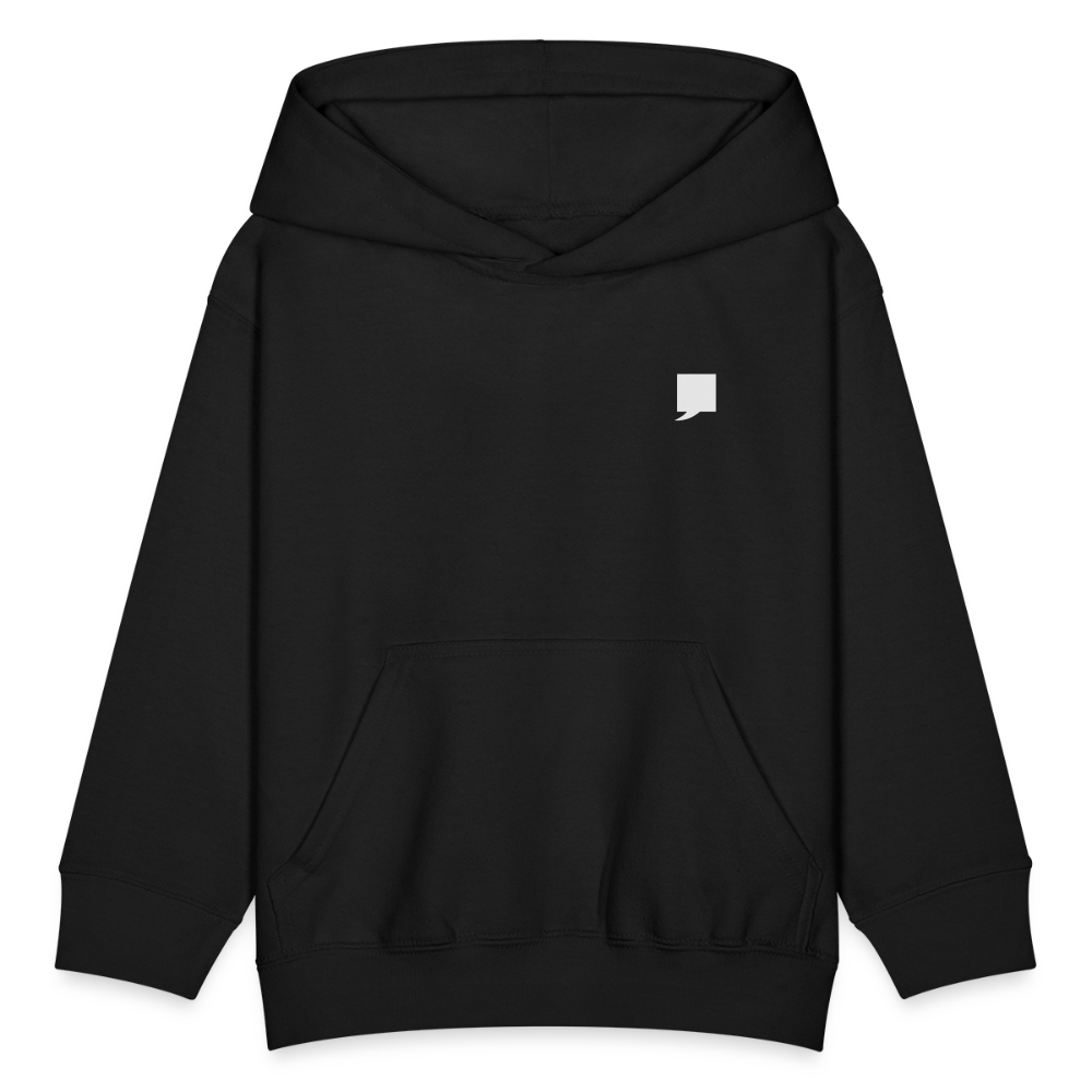 Kids' Hoodie-  "King No. 1" Back Print - black