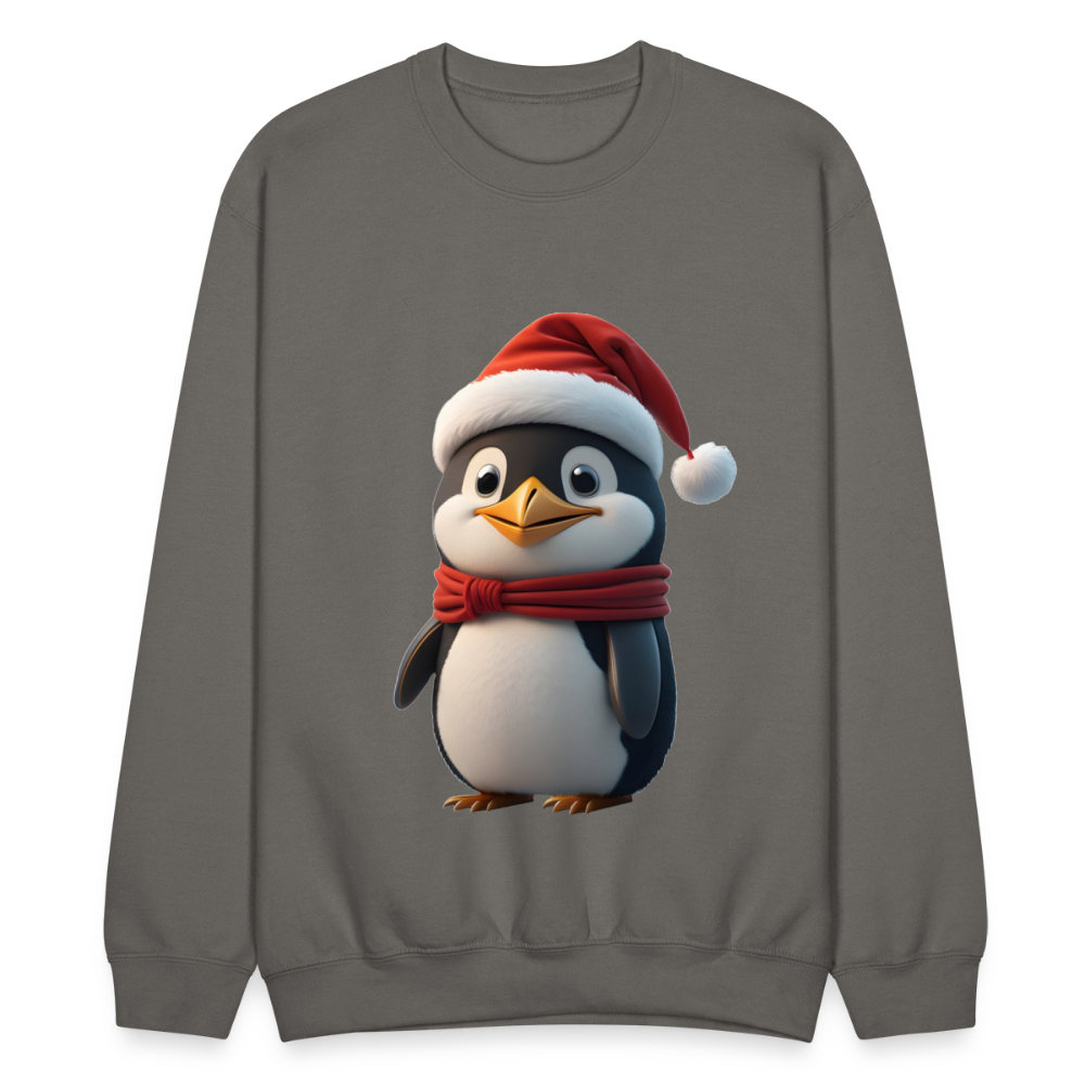 Unisex Crewneck Sweatshirt | Penguim | Chritmas | Holiday - asphalt gray