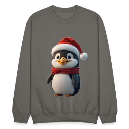 Unisex Crewneck Sweatshirt | Penguim | Chritmas | Holiday - asphalt gray