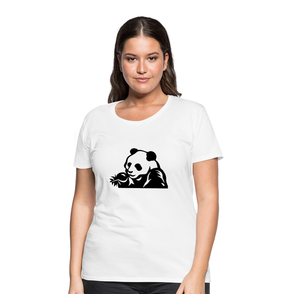 Panda Design T-Shirts for Women | Women’s Premium T-Shirt - white