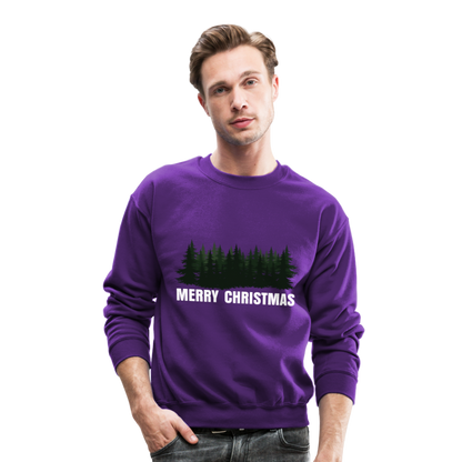 Merry Christmas Sweatshirt for Women | Merry Christmas Sweatshirt for Men | Crewneck Sweatshirt - purple