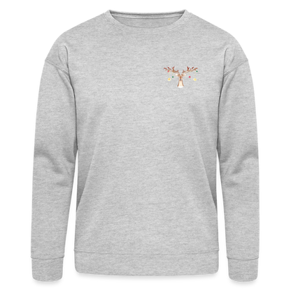 Reindeer with Decorative Hanging Ornaments | Bella + Canvas Unisex Sweatshirt - heather gray