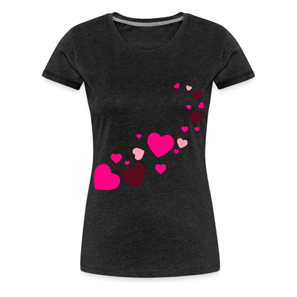 Magic Hearts | Women’s Premium T-Shirt - charcoal grey