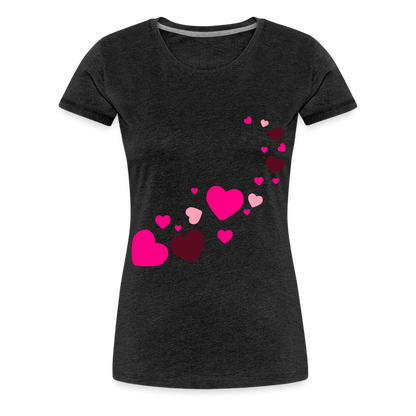 Magic Hearts | Women’s Premium T-Shirt - charcoal grey